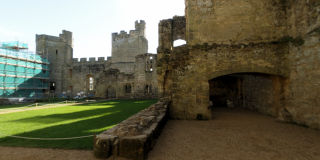 Bodiam Castle courtyard